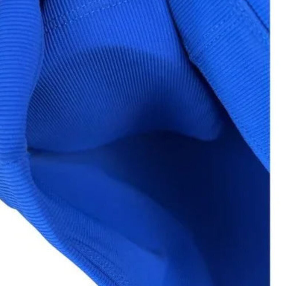 WILO THE LABEL Ribbed Colorblock BLUE Racer Sports Bra sz M - Picture 4 of 10